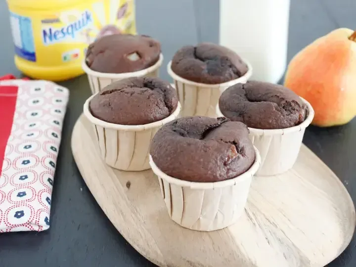 Muffins Nesquik poires