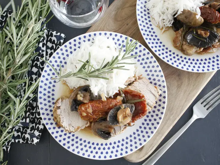 Filet mignon de porc aux champignons Cookeo