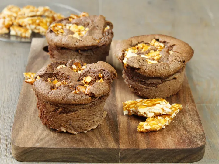 Moelleux au chocolat et noix de cajou caramélisées