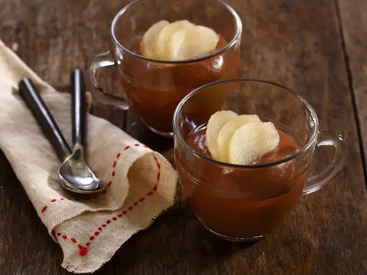 Velouté léger de poires au chocolat