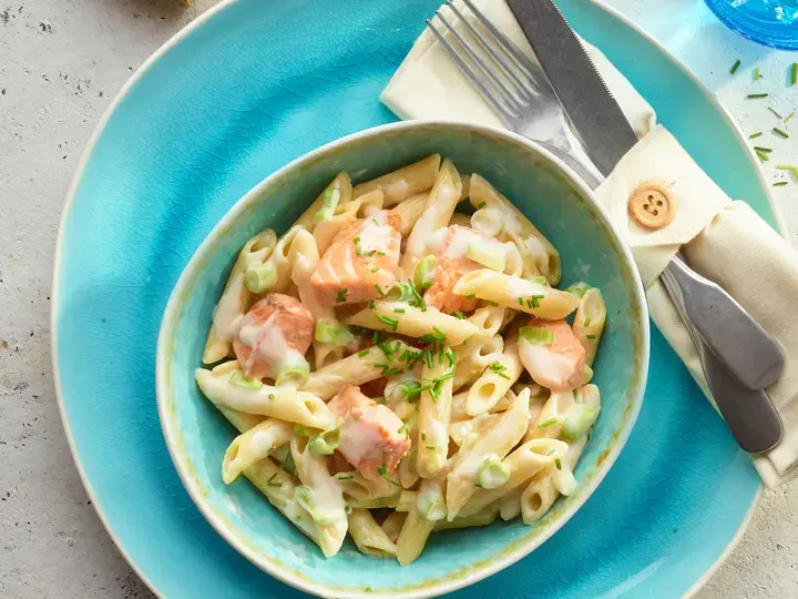 Penne au saumon