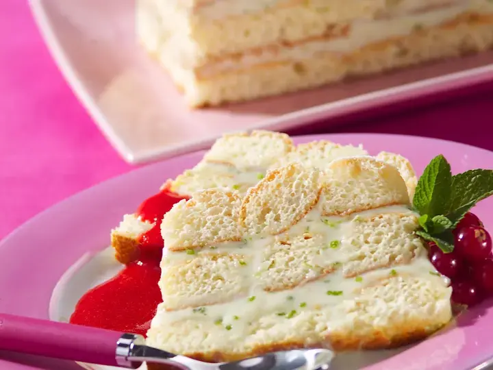 Charlotte façon cake aux 2 citrons