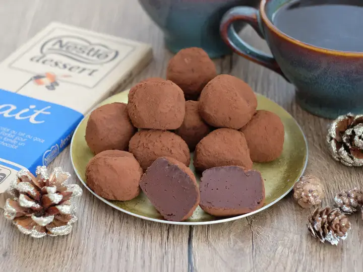 Truffes légères au chocolat