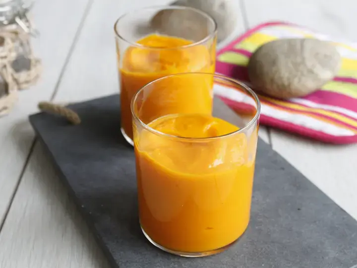 Velouté glacé de carottes au gingembre