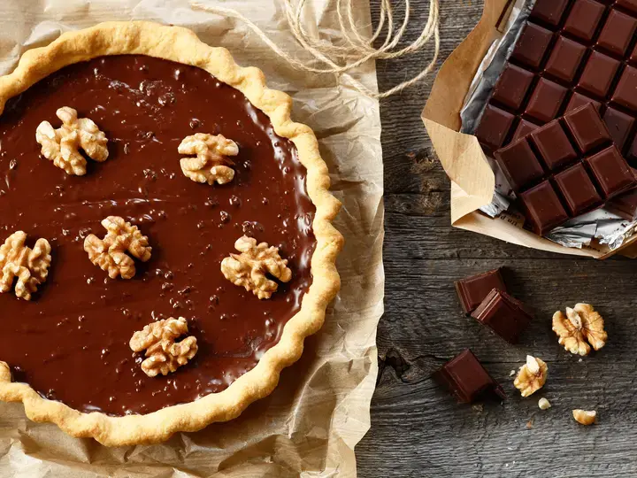 tarte chocolat marron noix