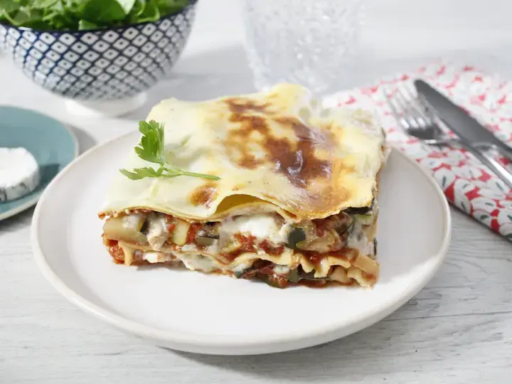 Lasagnes chèvre courgettes