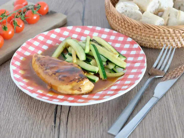 Poulet miel citron moutarde