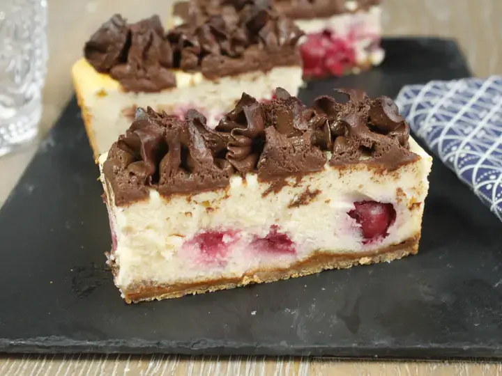 Gateau fromage blanc griottes