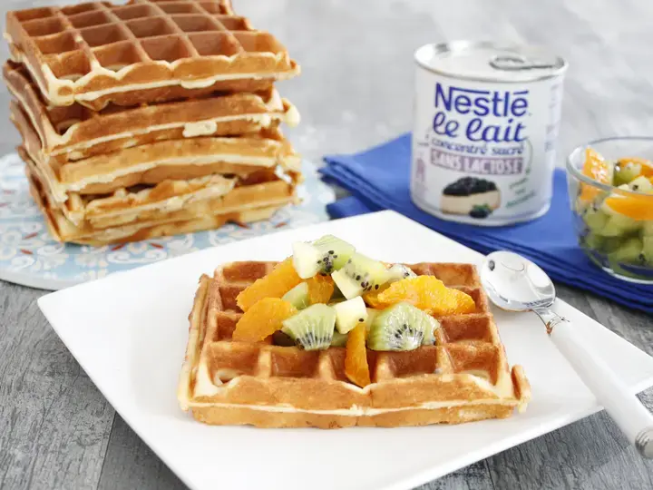 Gaufres sans lactose