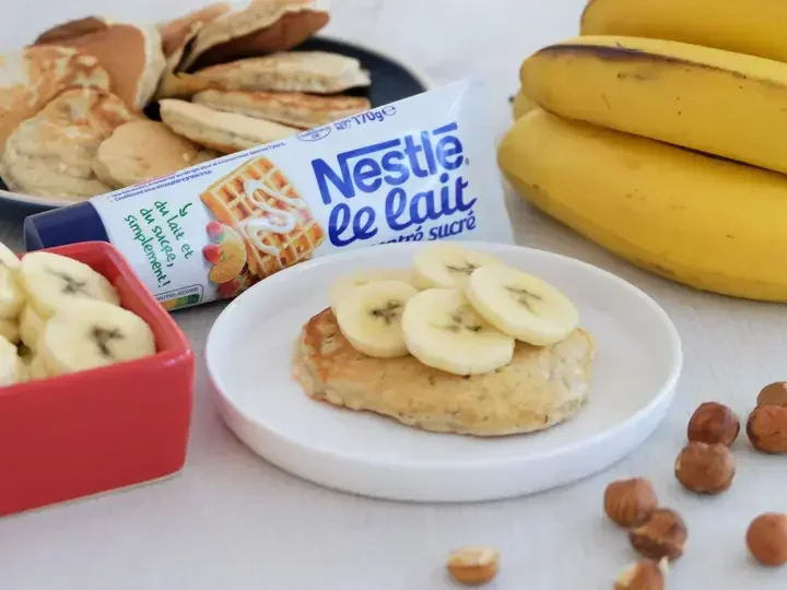 Pancakes bananes noisettes