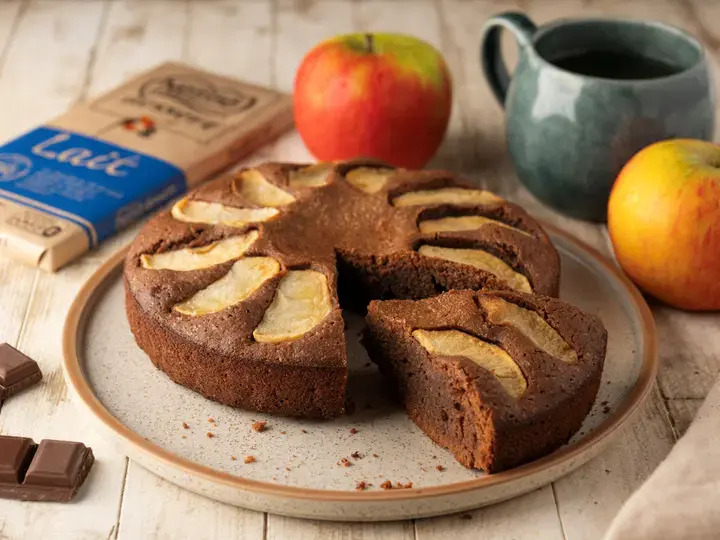 Gâteau au chocolat au Lait et pommes