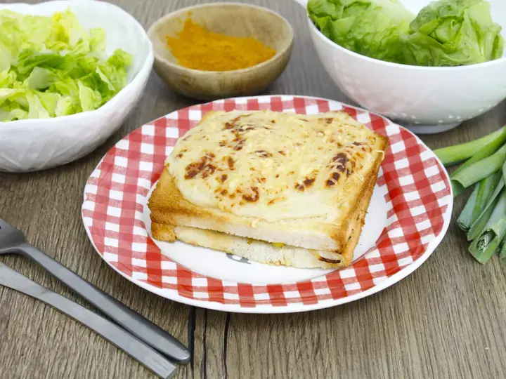 Croque béchamel végétarien au air fryer