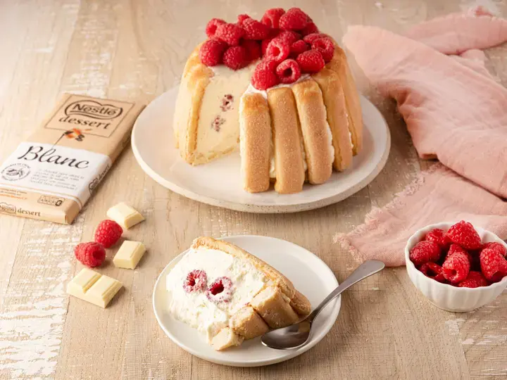 charlotte au chocolat blanc