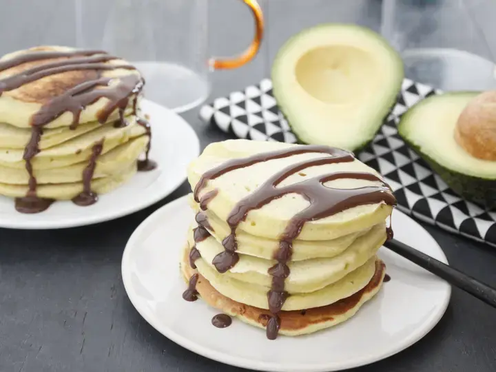 Pancake avocat sauce choco