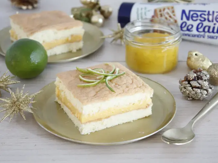 Genoise moelleuse mangue citron vert