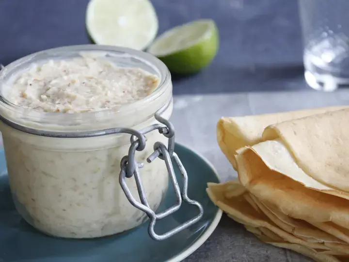Pâte à tartiner chocolat blanc coco citron vert