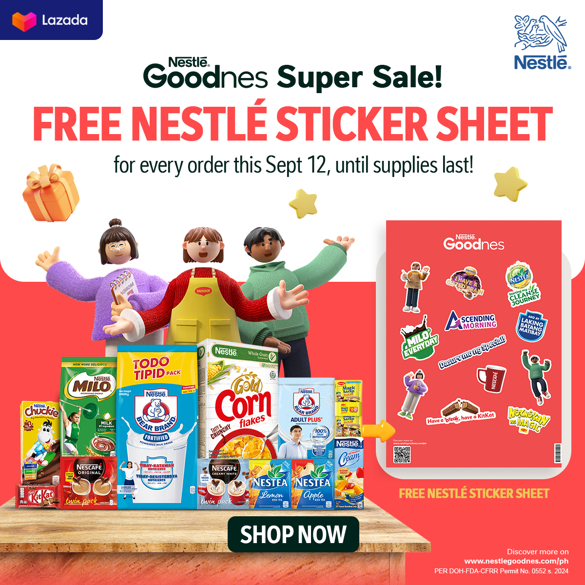 FREE Goodnes Stickers (Lazada)