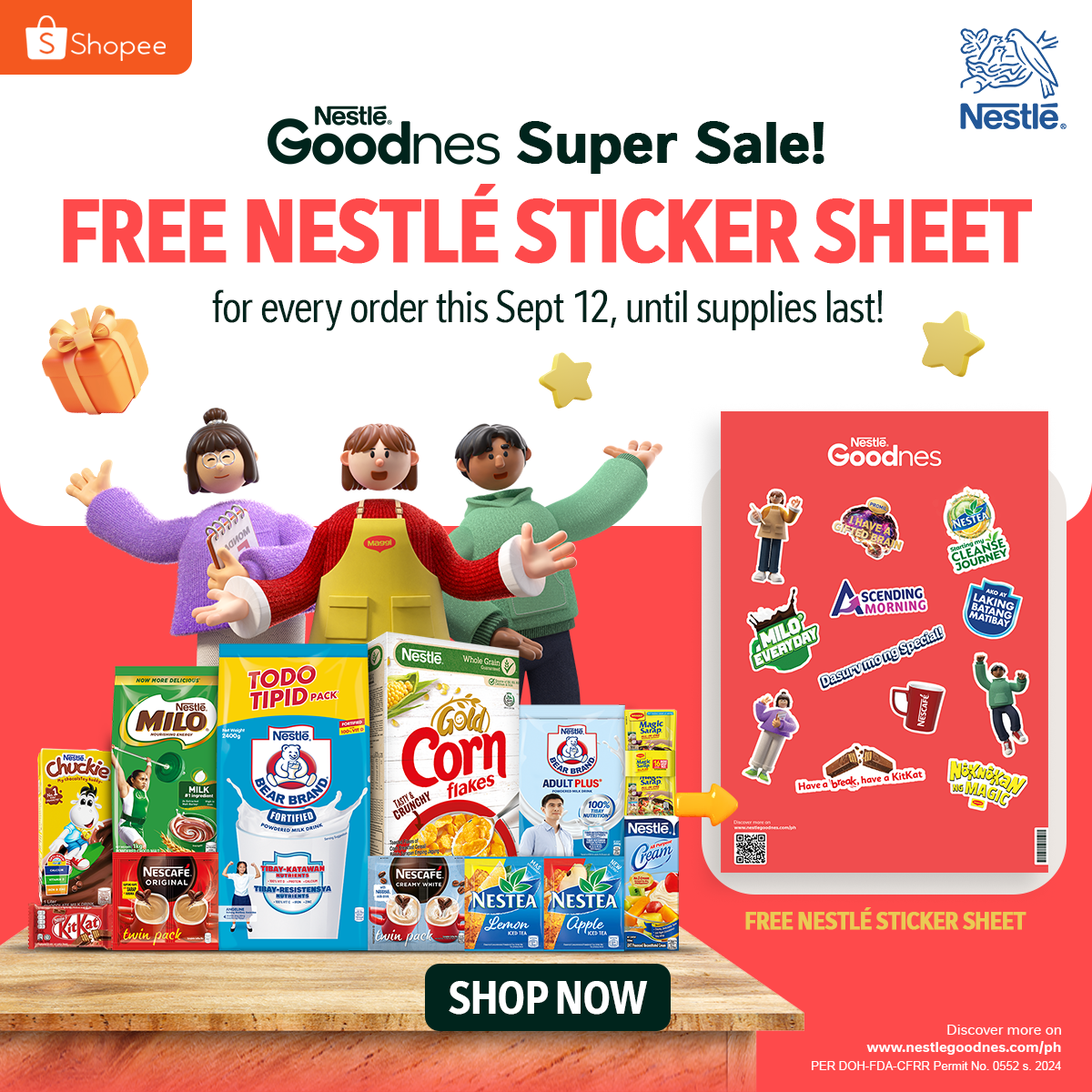 FREE Goodnes Stickers (Shopee)