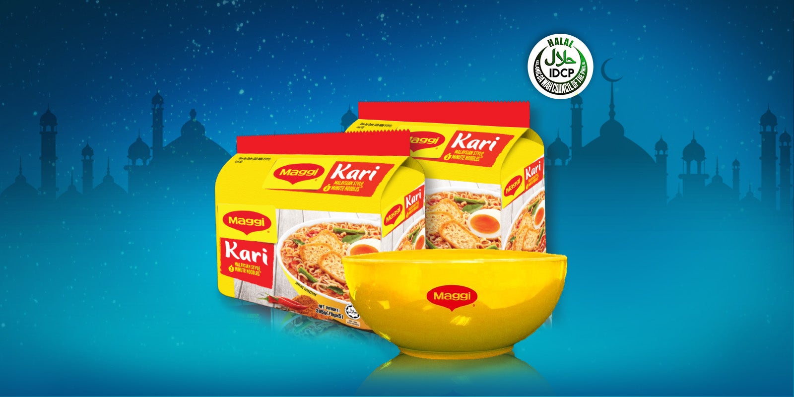 Buy 2 multi-packs Maggi Kari FREE Ramadan Bowl