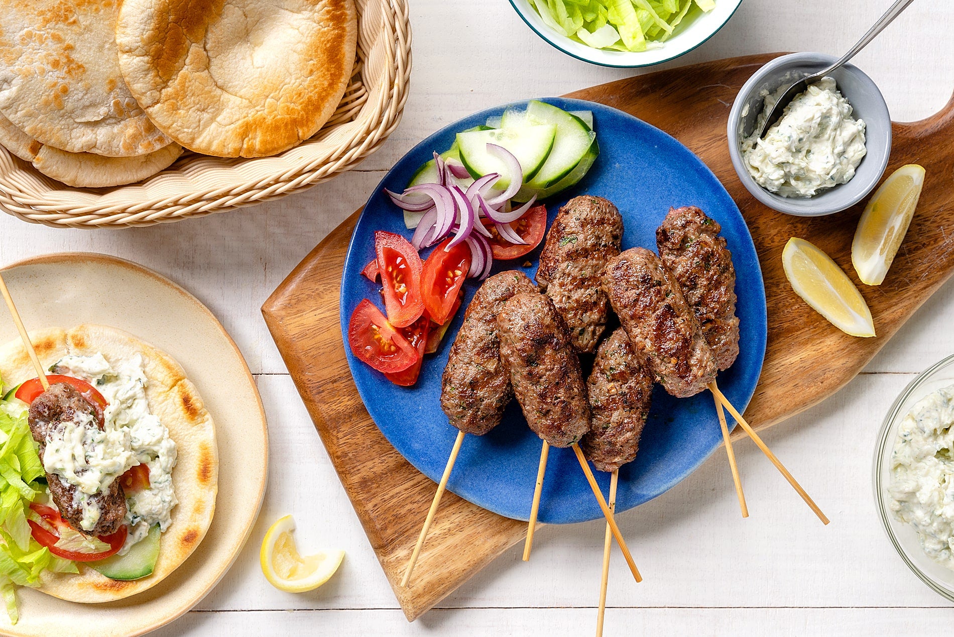 Beef Kofta With Creamy Tzatziki