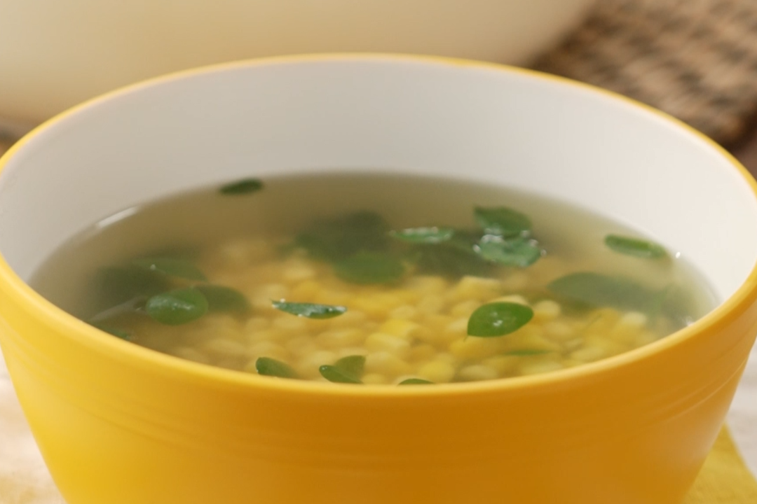 Corn and Malunggay Soup