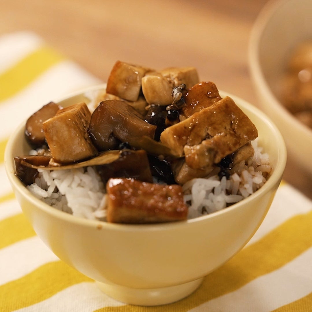 Tofu and Mushroom Adobo