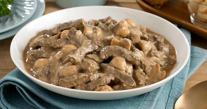 Creamy Beef Stroganoff