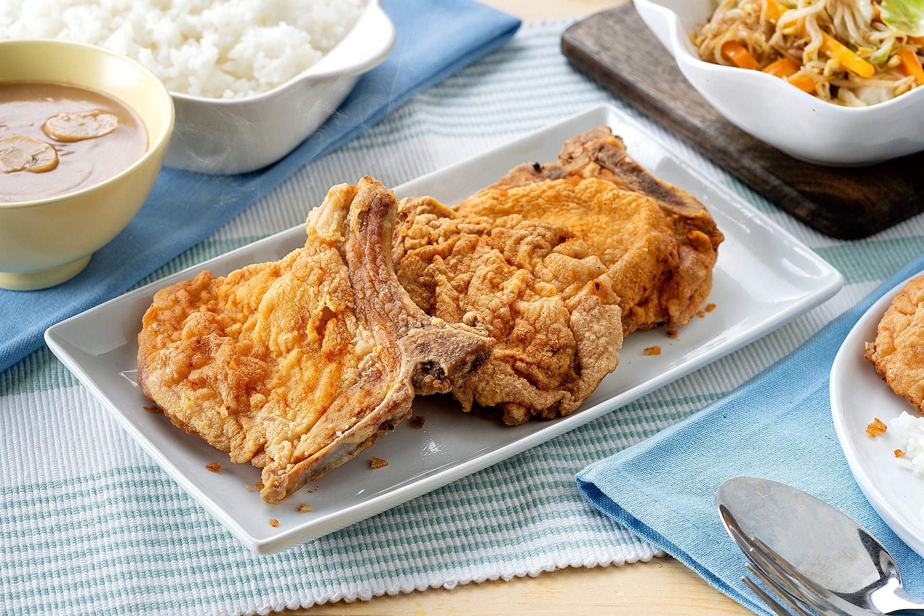 Magical Fried Pork Chop with Mushroom Gravy