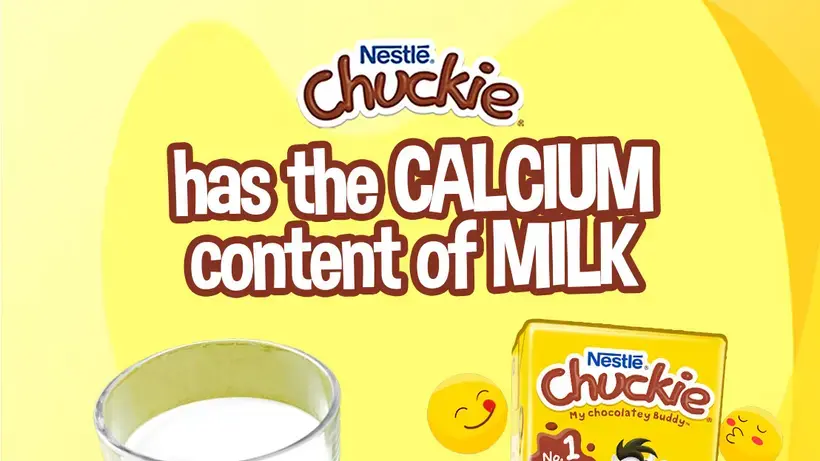 Chuckie® Has the Same Calcium Content of Milk