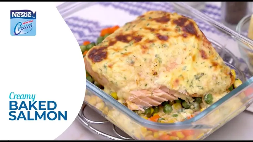 Preview image for the external video "Baked Salmon Recipe".