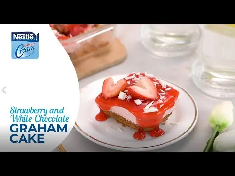 Preview image for the external video "Strawberry and White Chocolate Ref Cake".