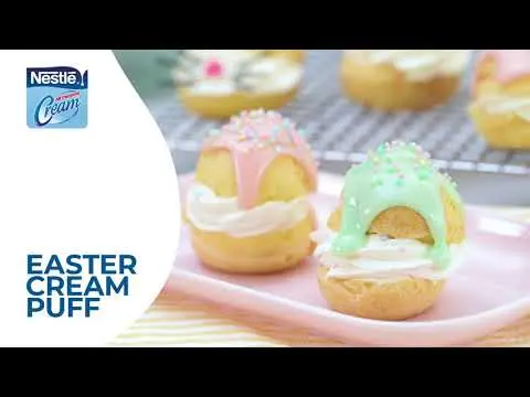 Preview image for the external video "Easy Bunny Cream Puffs".