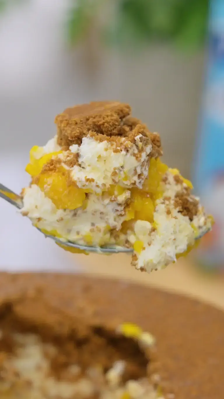 Upside-down Mango Cheesecake
