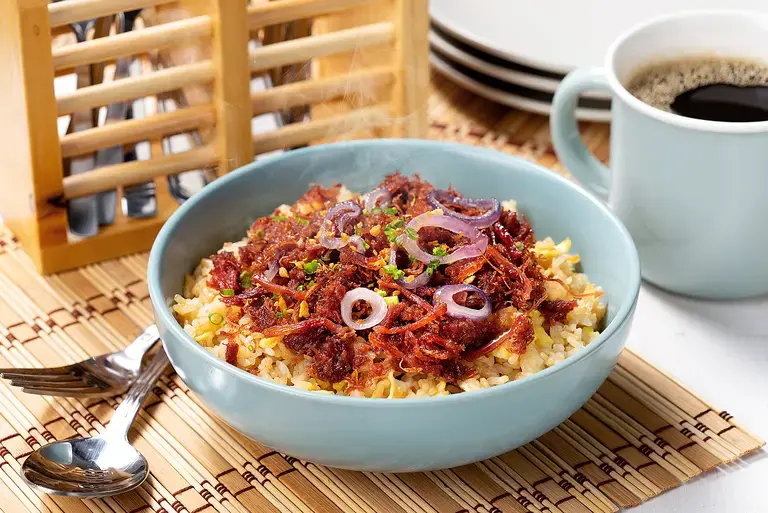Savorventure Crispy Corned Beef Fried Rice