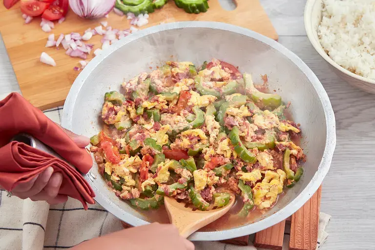 All-in-Onederful Ginisang Ampalaya at Corned Beef