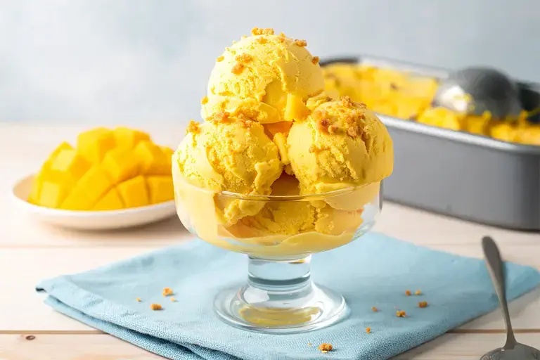 Creamy Mango Ice Cream