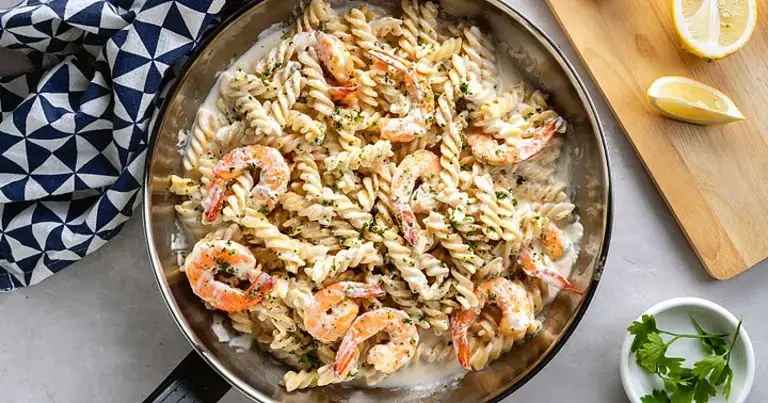 Creamy Shrimp and Fusilli Pasta