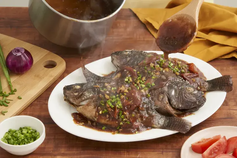 Fried Tilapia with Supreme Sauce