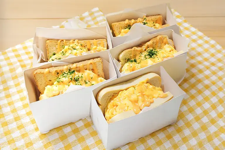 Korean Style Eggdrop Sandwich