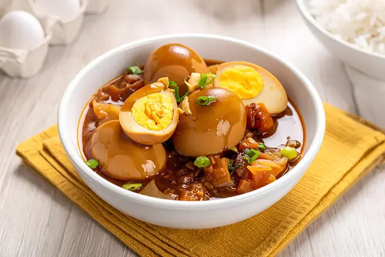 Boiled Eggs with Oyster Sauce