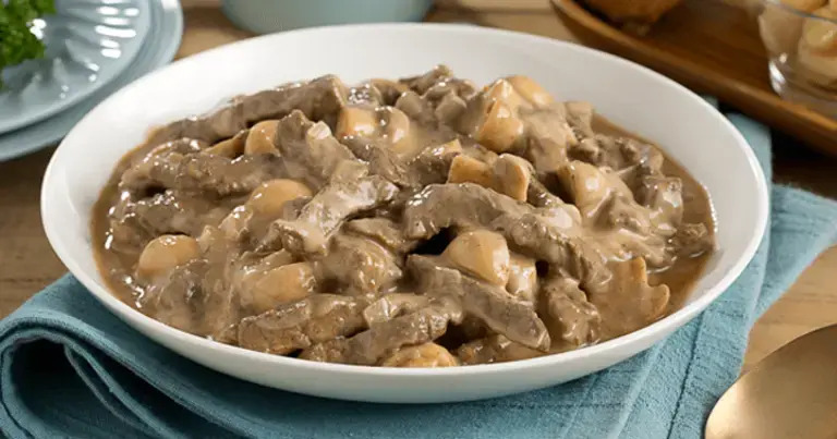 Creamy Beef Stroganoff