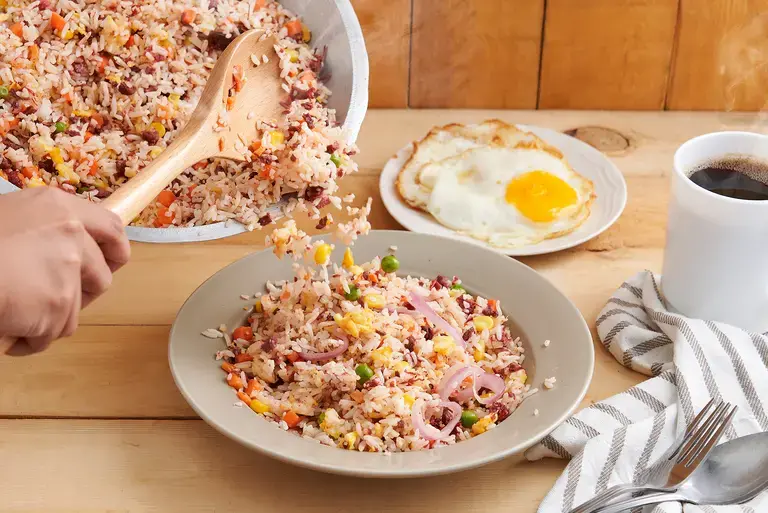 All-in-Onederful Corned Beef Fried Rice