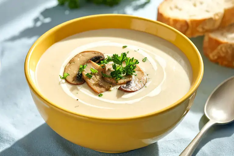 Oyster-Shiitake Cream of Mushroom Soup by Kawaling Pinoy