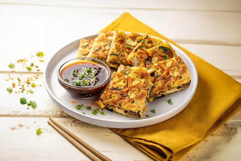 Korean-inspired Pancakes With Dipping Sauce
