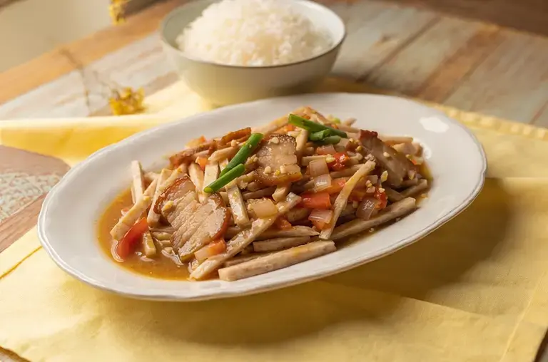 Ginisang Gabi at Liempo