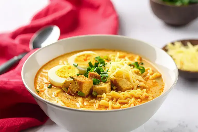 Easy Creamy and Cheesy Kari Ramen