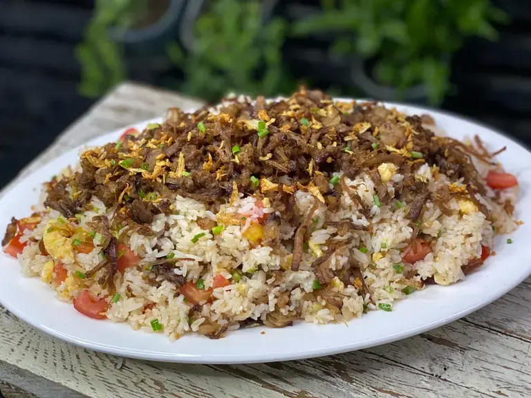 Crispy Litsong Baka Fried Rice