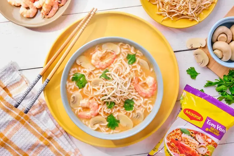 Tom Yam with Shrimp and Coconut