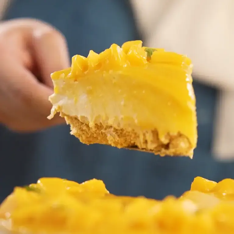 Triple Mango Mousse Cake