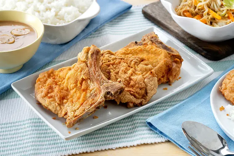Magical Fried Pork Chop with Mushroom Gravy